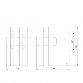 Бра Eurosvet Spada 70116/1 черный в Шадринске - shadrinsk.mebel24.online | фото 4