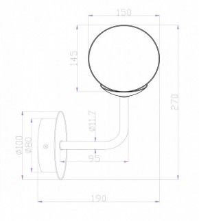 Бра Maytoni Erich MOD221-WL-01-N в Шадринске - shadrinsk.mebel24.online | фото 3