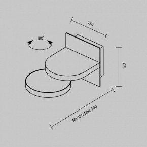Бра Maytoni Flap MOD354WL-L12B3K в Шадринске - shadrinsk.mebel24.online | фото 5
