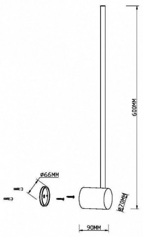 Бра Maytoni Light stick MOD237WL-L6BS3K в Шадринске - shadrinsk.mebel24.online | фото 4
