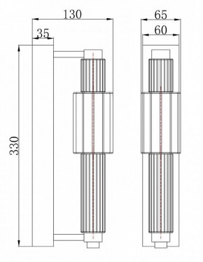 Бра Maytoni Verticale MOD308WL-L9CH3K в Шадринске - shadrinsk.mebel24.online | фото 3