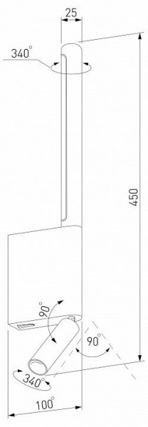 Бра с подсветкой Elektrostandard Sarca a066402 в Шадринске - shadrinsk.mebel24.online | фото 4