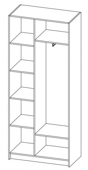 ДАРЬЯ Шкаф (Крафт серый/Крафт белый) гостиная в Шадринске - shadrinsk.mebel24.online | фото 6