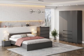 ДЕНВЕР Тумба прикроватная (Графит серый) в Шадринске - shadrinsk.mebel24.online | фото 4