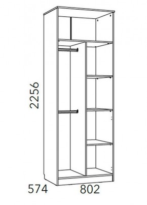 Детская Фанк Шкаф для одежды НМ 014.07 М в Шадринске - shadrinsk.mebel24.online | фото 3