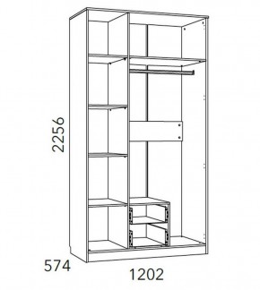 Детская Фанк Шкаф комбинированный НМ 013.08-01 М1 в Шадринске - shadrinsk.mebel24.online | фото 3