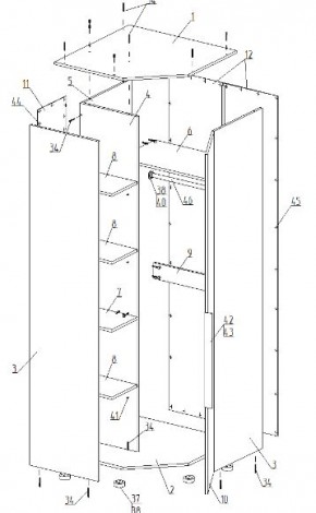 Детская "Лео" (модульная) в Шадринске - shadrinsk.mebel24.online | фото 16