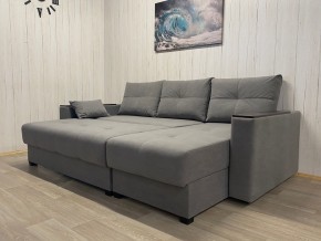 Диван угловой Комфорт-3 (НПБ+МДФ) велюр Galaxy Lite 26 в Шадринске - shadrinsk.mebel24.online | фото 3