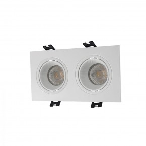 DK3072-WH Встраиваемый светильник, IP 20, 10 Вт, GU5.3, LED, белый/белый, пластик в Шадринске - shadrinsk.mebel24.online | фото 1