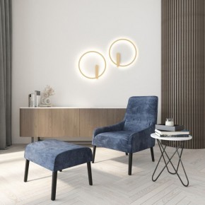 DK5035-SG Бра ROUND со светодиодом, IP20, 24W, 3000/4000/6500K, матовое золото, алюминий в Шадринске - shadrinsk.mebel24.online | фото