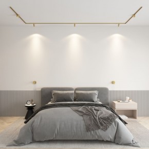 DK5072-SB Бра SHINE WALL со светодиодом, D104*H68, IP20, 3000К, 3W, RA?90, сатинированная латунь, алюминий в Шадринске - shadrinsk.mebel24.online | фото 4