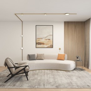 DK5072-SB Бра SHINE WALL со светодиодом, D104*H68, IP20, 3000К, 3W, RA?90, сатинированная латунь, алюминий в Шадринске - shadrinsk.mebel24.online | фото 5