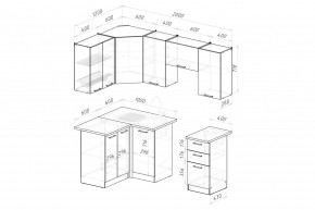 ДЮНА Кухонный гарнитур Оптима 5 (1200*2000 мм) в Шадринске - shadrinsk.mebel24.online | фото 2