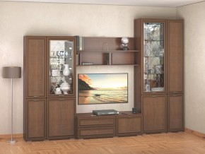 Гостиная-горка Ливорно орех в Шадринске - shadrinsk.mebel24.online | фото 1