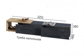 ХЛОЯ Гостиная (Дуб Вотан/Обсидиан) модульная в Шадринске - shadrinsk.mebel24.online | фото 9