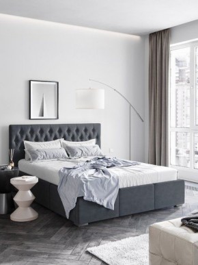 Интерьерная Кровать Октавия Серый 1400x2000 в Шадринске - shadrinsk.mebel24.online | фото