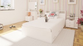 Камелия Кровать с ящиками 1200, цвет белый, ШхГхВ 123,5х217х78,2 см., сп.м. 1200х2000 мм., без матраса, основание есть в Шадринске - shadrinsk.mebel24.online | фото 6