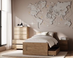Комод КАСТОР с пятью ящиками, цвет Дуб Сонома в Шадринске - shadrinsk.mebel24.online | фото 3