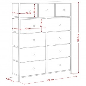 Комод Leset Линкс 11 ящиков (МДФ) в Шадринске - shadrinsk.mebel24.online | фото 12