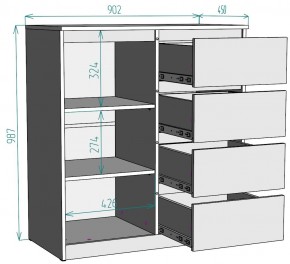 Комод Мальта K115 в Шадринске - shadrinsk.mebel24.online | фото 2