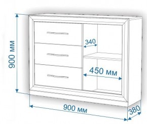 Комод Нобиле Км-120/38 ФГ в Шадринске - shadrinsk.mebel24.online | фото 3