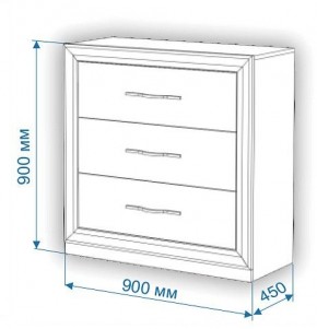 Комод Нобиле Км-90/45 в Шадринске - shadrinsk.mebel24.online | фото 3