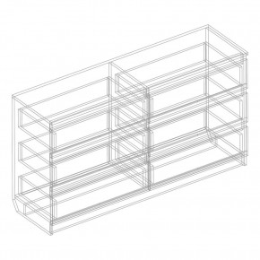 Комод с 6 ящиками 1200 "Бьянко" (Белый лофт) в Шадринске - shadrinsk.mebel24.online | фото 3