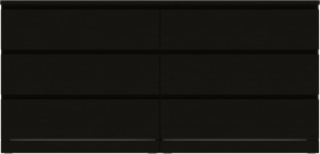 Комод Варма 6Д большой с шестью выдвижными ящиками, цвет ясень черный в Шадринске - shadrinsk.mebel24.online | фото 2