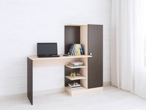 Компьютерный стол Квартет-6 венге/дуб молочный в Шадринске - shadrinsk.mebel24.online | фото