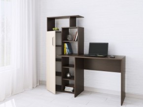 Компьютерный Стол Квартет-7 Дуб молочный/Венге в Шадринске - shadrinsk.mebel24.online | фото