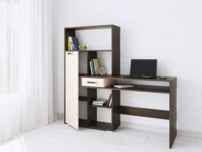 Компьютерный стол Квартет-8 венге/дуб молочный в Шадринске - shadrinsk.mebel24.online | фото