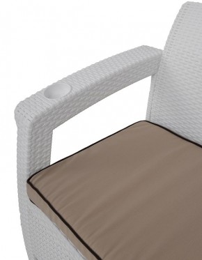 Комплект на балкон Yalta Premium Balcony Set (Ялта) белый (+подушки под спину) в Шадринске - shadrinsk.mebel24.online | фото 3