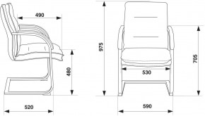 Кресло Бюрократ T-9927SL-LOW-V/BLACK в Шадринске - shadrinsk.mebel24.online | фото 4