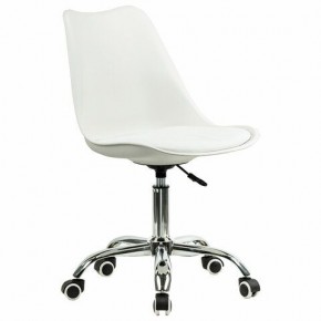 Кресло стул BRABIX "Eames MG-310 CH", хром, пластик белый, экокожа белая, 532923 в Шадринске - shadrinsk.mebel24.online | фото 2