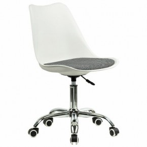 Кресло стул BRABIX "Eames MG-310 CH", хром, пластик белый, ткань серая, 532924 в Шадринске - shadrinsk.mebel24.online | фото 2