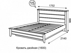 Кровать 1600 с ПМ София 15 в Шадринске - shadrinsk.mebel24.online | фото 3