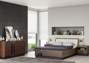 МАГНОЛИЯ Кровать 1600 с ортопедом (Дерево/орех) в Шадринске - shadrinsk.mebel24.online | фото 2