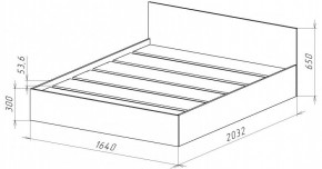 НИЦЦА-14 Кровать 1600 с настилом ЛДСП (НЦ.14) в Шадринске - shadrinsk.mebel24.online | фото 3