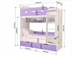 Кровать 2-х ярусная Юниор 5 в Шадринске - shadrinsk.mebel24.online | фото 2