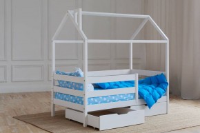 Кровать-домик 80*160 Белый в Шадринске - shadrinsk.mebel24.online | фото 3