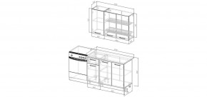 Кухонный гарнитур Белый Глянец 1200 (Стол. 38мм) в Шадринске - shadrinsk.mebel24.online | фото 2