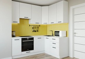 Кухонный гарнитур Белый Глянец 2200*1600 h950 (Стол. 38мм) в Шадринске - shadrinsk.mebel24.online | фото 1