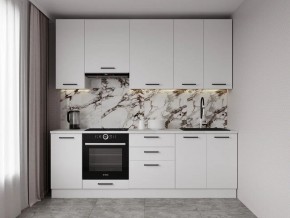 Кухонный гарнитур Белый Глянец 2400 h950 (Стол. 38мм) в Шадринске - shadrinsk.mebel24.online | фото 1