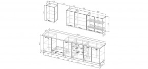 Кухонный гарнитур Белый Глянец 2800 (Стол. 26мм) в Шадринске - shadrinsk.mebel24.online | фото 2