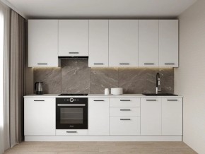 Кухонный гарнитур Белый Глянец 3000 h950 (Стол. 26мм) в Шадринске - shadrinsk.mebel24.online | фото
