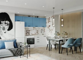Кухонный гарнитур Капри 2550 (Стол. 38мм) в Шадринске - shadrinsk.mebel24.online | фото
