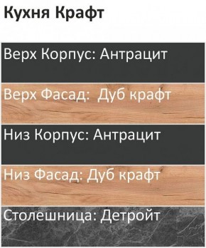 Кухонный гарнитур Крафт 2200 (Стол. 38мм) в Шадринске - shadrinsk.mebel24.online | фото 3