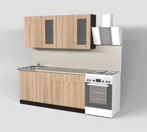 Кухонный гарнитур Симона демо 1700 (Венга/Дуб Сонома) в Шадринске - shadrinsk.mebel24.online | фото 1