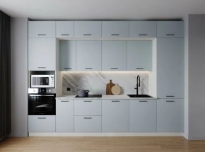 Кухонный гарнитур Смоки 3400 (Стол. 38мм) в Шадринске - shadrinsk.mebel24.online | фото