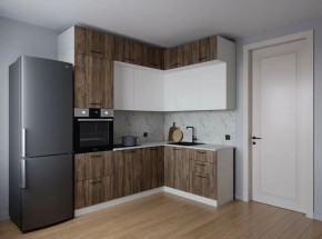 Кухонный гарнитур Старое Дерево 2200*1700 (Стол. 38мм) в Шадринске - shadrinsk.mebel24.online | фото 1